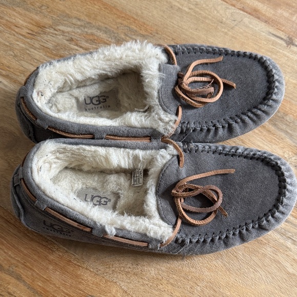 UGG Dakota Moccasin Slippers (Gray) - Picture 2 of 6